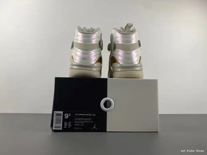 1st Kicks Shoes Champagne 832821-030 Jordan Retro 8 0603